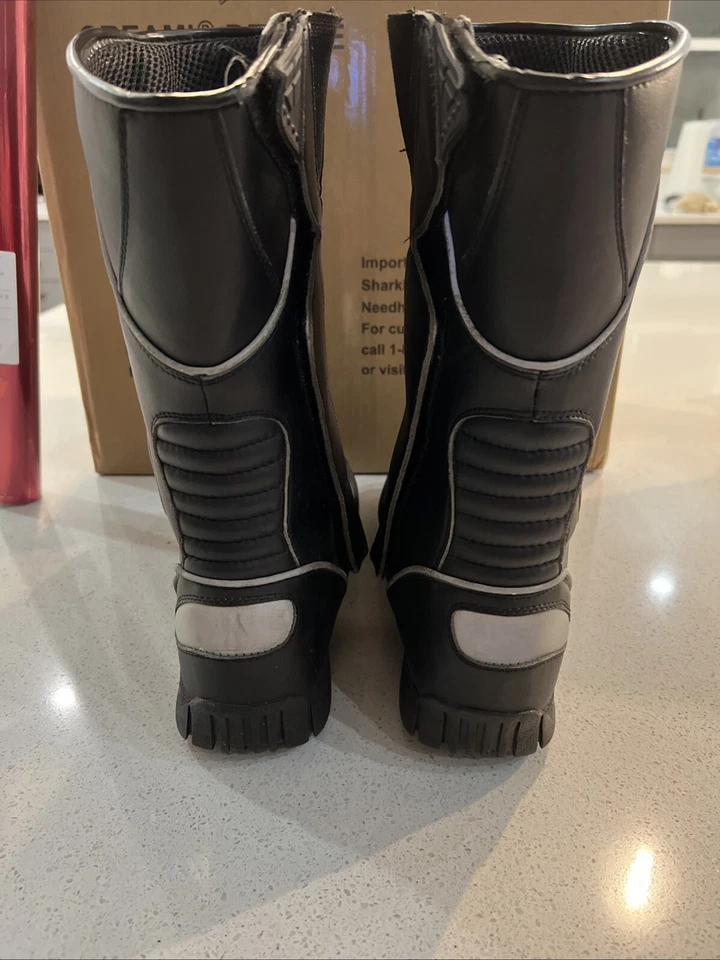 Botas de motocicleta Fly Racing Milepost impermeables negras para hombre tallas 13 Foto 2 de 4