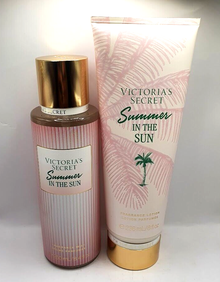 VICTORIA'S SECRET SUMMER IN THE SUN BODY MIST LOTION (SET OF