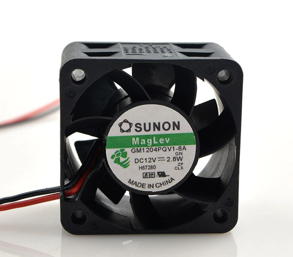 SUNON Cooling Fan 4028 GM1204PQV1-8A 12V 2.8W 4CM 40X40X28mm 1.6"x1.6"x1.12" - Image 2 of 3