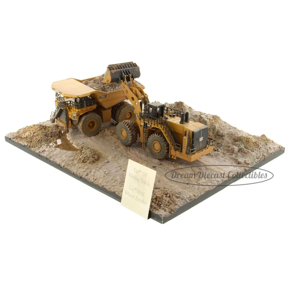 ⭐1:125 CAT WEATHERED 994K WHEEL LOADER & 797F MINING TRUCK DIECAST MASTERS 85762 - Image 2 of 4