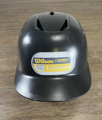 Wilson Superfit Batting Helmet Matte Black OSFM Size (6 1/8-7 1/2) WTA5407BL