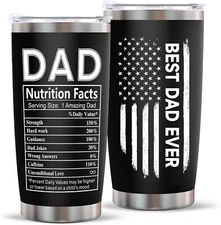 Gifts for Best Dad StepDad Ever Fathers Day Christmas Tumbler 20oz Coffee Mug