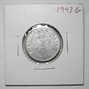 Germany 1943 G 50 Reichspfennig, KM#96 VF+
