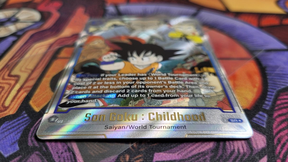 Son Goku : Childhood SB01-018 Gold Alternate Art Dragon Ball