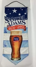 Samual Adams Hanging Flag Banner Sign Boston Lager Summer 16x38 In Summer Untap