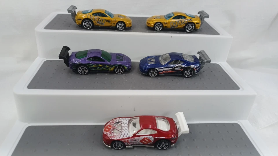 Hot Wheels Super Tsunami Lot Of 5 Gold Blue Purple Red Die Cast - Image 3 of 4