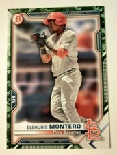2021 Bowman ELEHURIS MONTERO Camo Parallel #BP-116 Prospect Cardinals