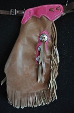 Custom Made Leather Kid's Chinks/Pink Kid's Chaps/Made in USA