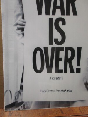 John Lennon Yoko Ono music artist Beatles War is over poster 15723