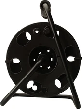 Metal Extension Cord Reel Stand, Heavy Duty Holds 100 ft, 14/3 Gauge Cable Cord