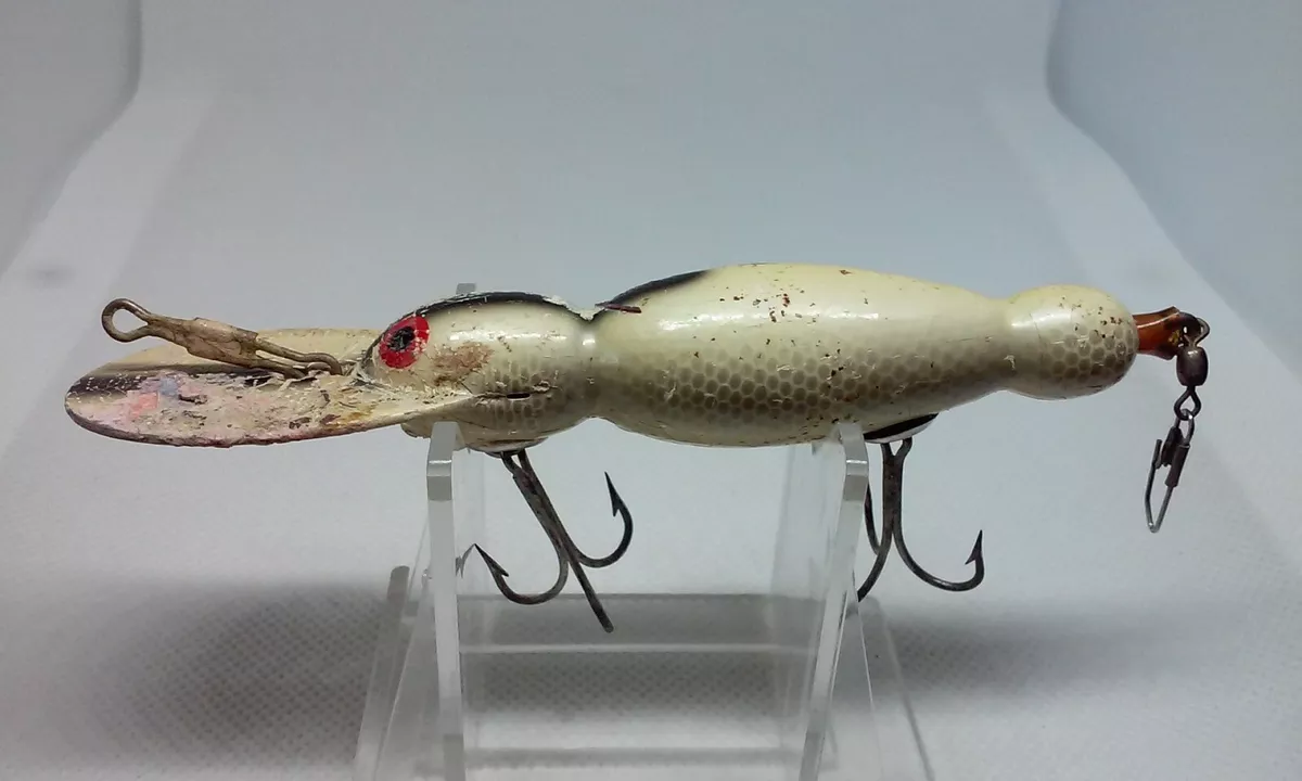 Vintage Bomber Waterdog Smoke 3 Diving Wood Crankbait fishing lure