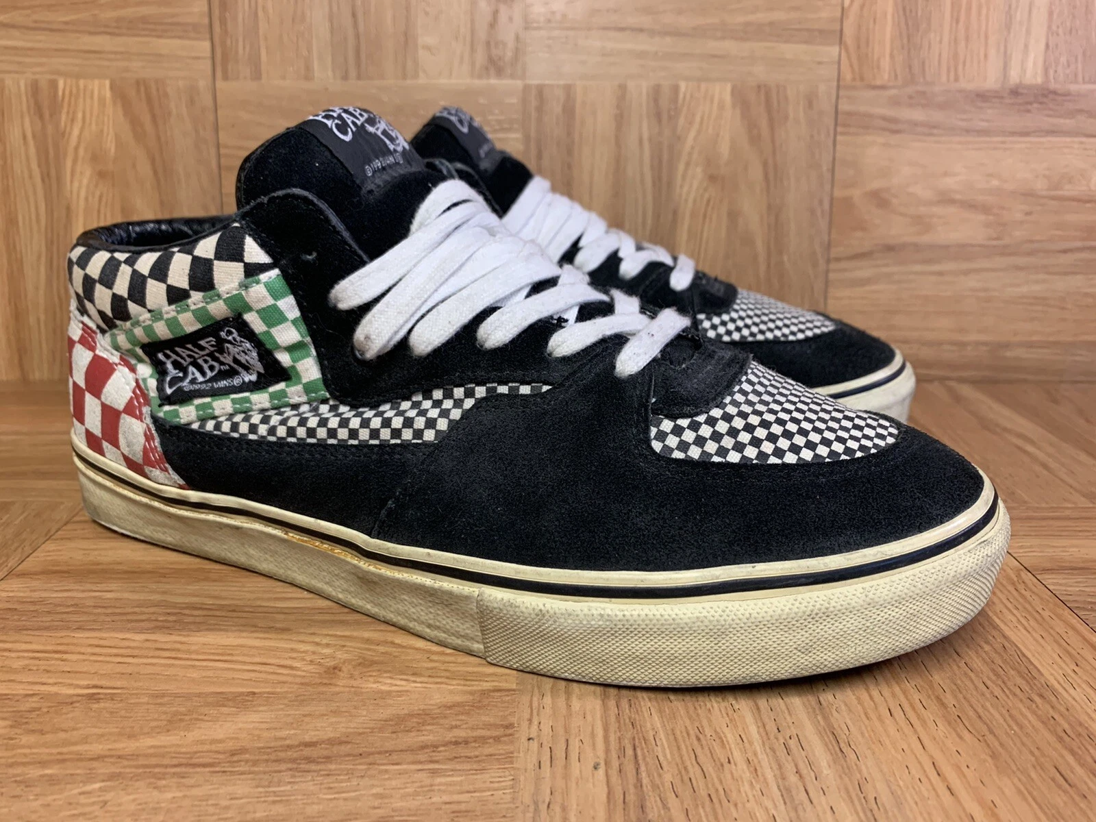 RARE ? VANS x Supreme Half Cab ÉCHANTILLON 10 chaussures de skateboard pour hommes tableau à carreaux