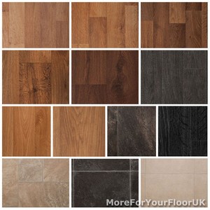 Quality Vinyl Flooring Roll Cheap Wood Or Tile Effect Kitchen