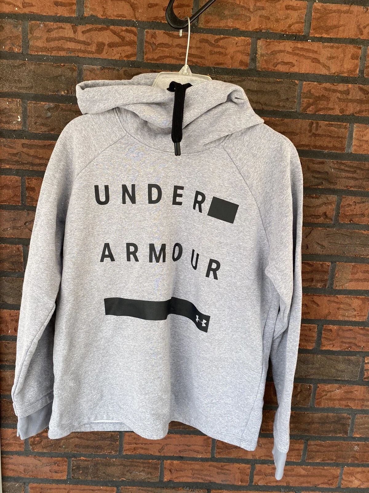 VETEMENTS Felpa con cappuccio Under Armour Threadborne grigia media manica lunga top shirt