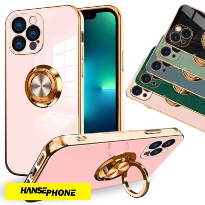 Ring Hülle für Apple iPhone - Schutzhülle Handyhülle Chrom Schutz Case Cover