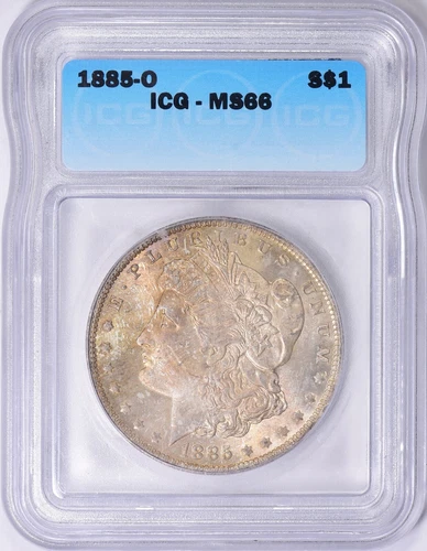 1885 O Morgan Silver Dollar $1 ICG MS 66