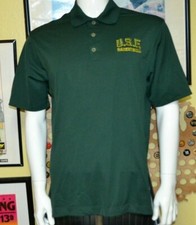 USF South Florida Bulls Basketball Sewn Polo Golf Shirt Medium Nike FitDry Nice