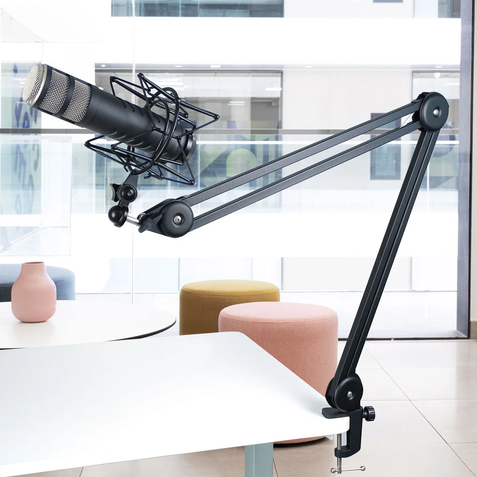 Rode Procaster Mikrofon mit keepdrum Gelenkarm-Stativ und Spinne Schwarz - Bild 2 von 4