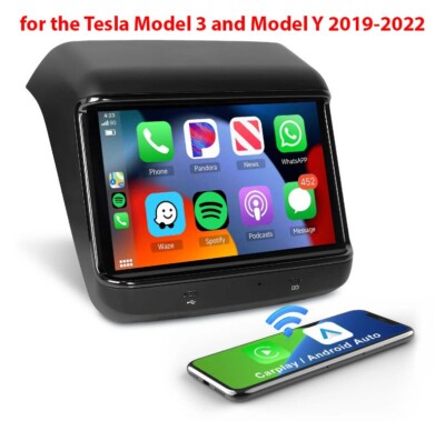 Rear Seat Touch Screen Entertainment System Climate Control for Tesla Model 3 Y