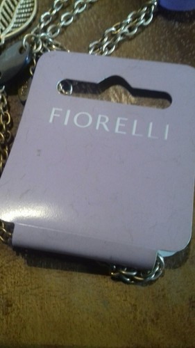 Fiorelli Halskette 14 ins Länge mit verschiedenen Zusätzen Gold und Lila - Bild 2 von 7