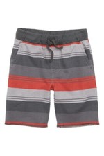 Tea Collection Infant Boy's Cruiser Stripe Shorts Short Pants Cotton Gray Red