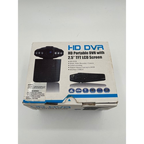 HD DVR Portable Video Recorder Camera 2.5" TFT LCD Screen USB 2.0 Open Box