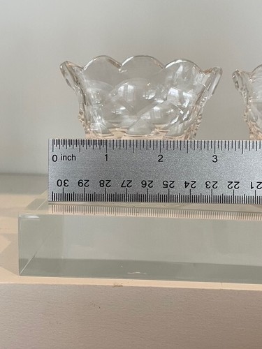 RARE Antique Pair of Brierley Cut Crystal Holders - Marked - Picture 11 of 14