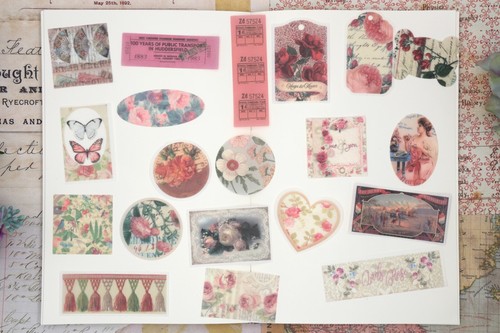 Flower Washi stickers | flower art painting pattern themed stickers junk journal - Picture 2 of 10