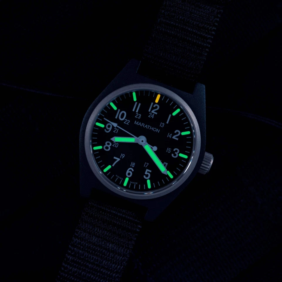 Reloj Pulsera Uso General Cuarzo Negro Gobierno de EE. UU./Nylon | Esfera Negra Mate WW194009 Foto 4 de 4