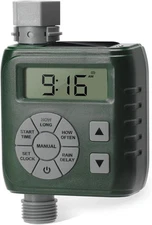 Sprinkler Timer, Programmable Irrigation Water Timer for Garden Hose, Solar/Batt