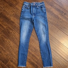 MOTHER HIGH WAISTED ANKLE FRAY JEANS SIZE 27