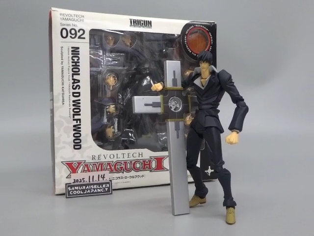 Revoltech Yamaguchi TRIGUN No. 092 Nicholas D. Wolfwood Action