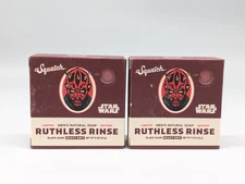 Dr. Squatch Star Wars Ruthless Rinse Black Sand Heavy Grit Darth Maul Soap x 2