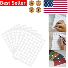 1050pcs White Color Coding Dot Labels 3/4 Inch Round Vinyl Stickers