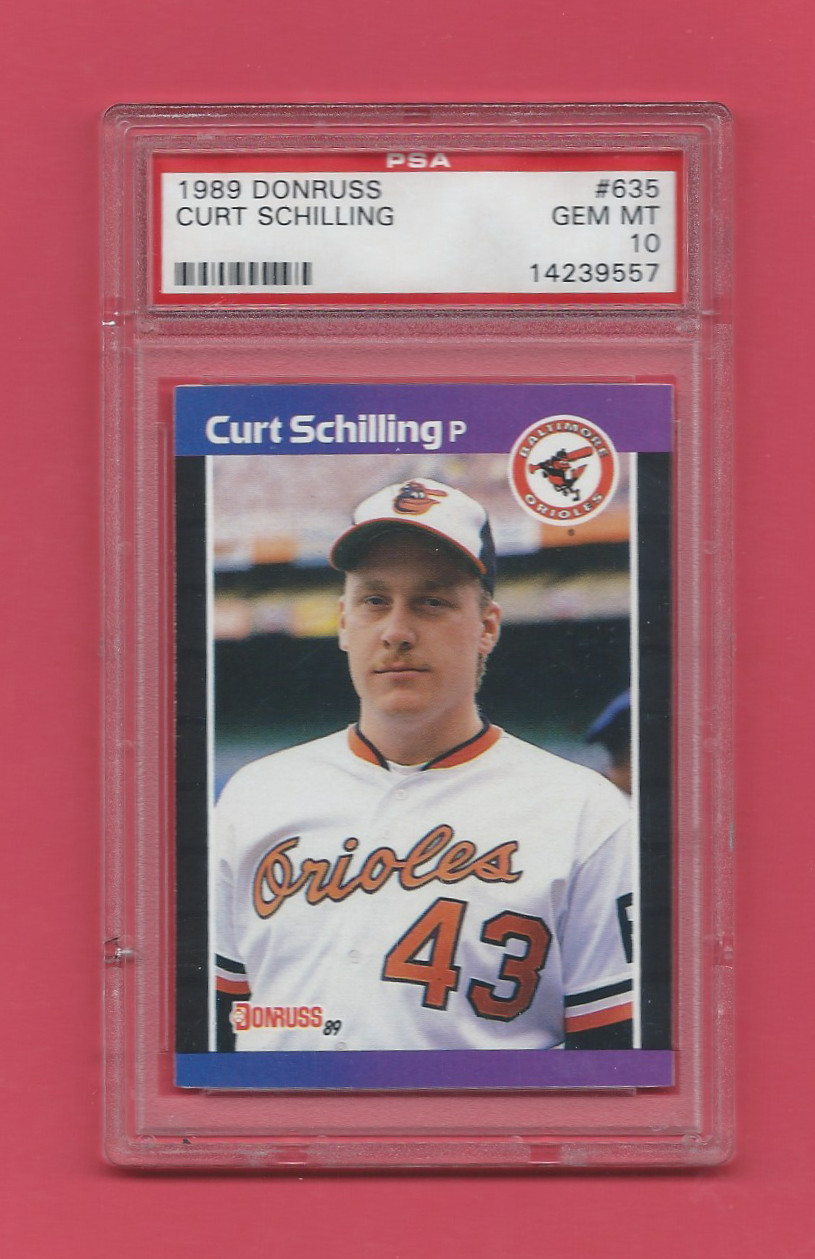 1989 Donruss Curt Schilling Rookie #635 PSA 10