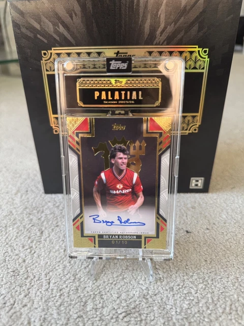 2025-26 Topps Manchester United Palatial Devil Bryan Robson Auto 1/10
