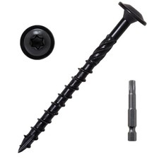 Lag Screws 3 Inch, Structural Wood Screws 14 x 3, 50-PCS, Black