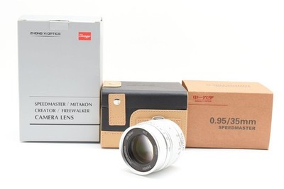AppearanceZhongyi Optics 35mm F0.95 II Silver for Sony E-mount. In perfect