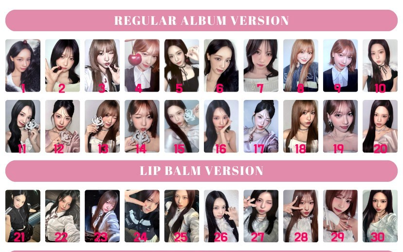 RESCENE - album lip bomb book/ lip balm/QR Official Photocard kpop