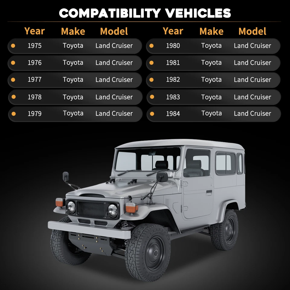 Fit Toyota Land Cruiser Fj40 Fj45 Bj40 75-84 Door Lock Latch (Pair) 69310-90300 - Изображение 3 из 4
