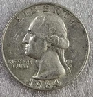 1964 D  Washington Silver Quarter 90% Silver *B831