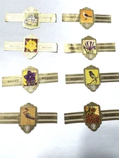 (8) Willem II Birds Flowers Cigar Bands