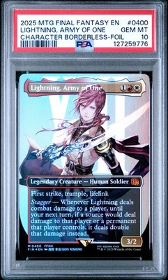 Lightning, Army of One (0400) (Borderless) Final Fantasy Foil for