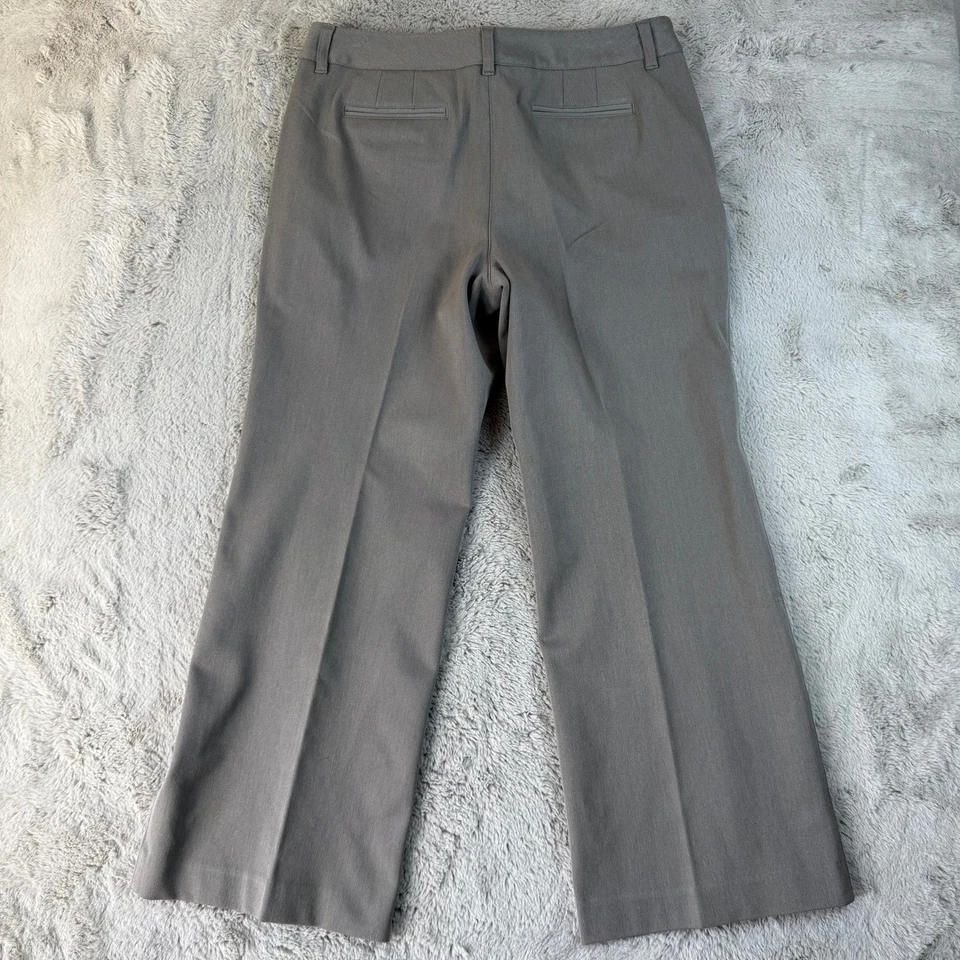 Talbots Petites Dress Pants Stretch Career Bootcut Gray Sz 14 Career Minimalist - Image 4 of 4