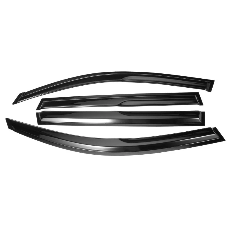 Viseira de janela para Toyota Rav4 2006-2012 fita estilo Mugen JDM 3D ondulada 4 peças - Imagem 3 de 4