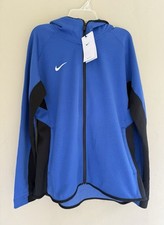 New Nike Dri-Fit Showtime Full-Zip Hoodie Royal Blue Womens Sz L CQ0335-493