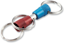 Lucky Line 3-Way Pull Apart Keychain, Red, Blue and Silver 71701 