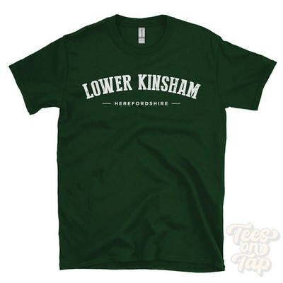 LOWER KINSHAM HEREFORDSHIRE T-SHIRT Kinsham England College Style