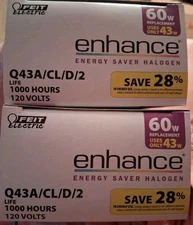 4 Feit A19 60W Replacement Enhance Bulbs Tested Before Shipping B389