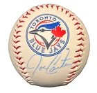 Joe Carter Signed Toronto Blue Jays Logo Baseball JSA COA